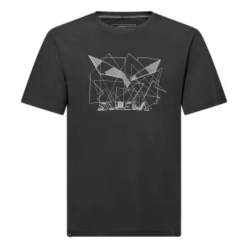 Salewa heren Eagle Geometric T-shirt Black Out - maat L