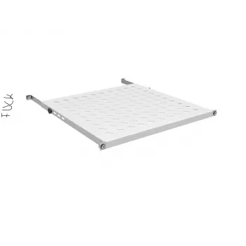EFB Elektronik 19 inch 0,5U vast rack-rek, 70 kg belasting, 750-850 mm diepte, diepzwart (RAL 9005)