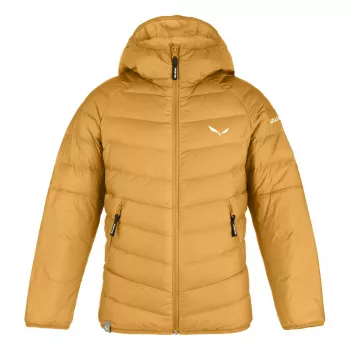 Salewa Brenta RDS donsjack kinderen Spruce Yellow 104-116 cm