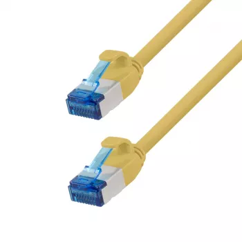 LogiLink Cat.6A slim S/FTP LSZH patchkabel, geel, 7,5 m