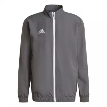 adidas Entrada 22 Presentatiejas Heren Grijs Rits Gerecycled Polyester Voetbaltraining