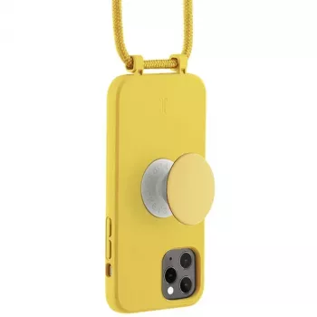 Just Elegance PopGrip hoes voor iPhone 11 Pro – gele konijnenpoot