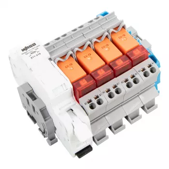 WAGO 821-507 interface-relaismodule, 24 V DC, 1 wisselcontact, Push-in CAGE CLAMP, Westnetz-conform
