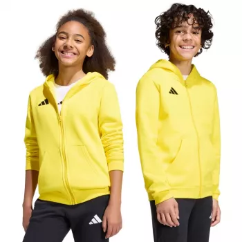 adidas Entrada 26 Full-Zip hoodie kinderen geel KH1777 152cm