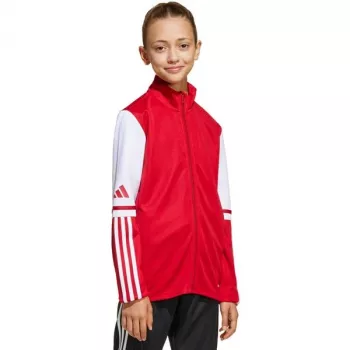 adidas Squadra 25 trainingssweatshirt voor kinderen Team Power Red/wit 164cm