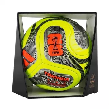 adidas World Cup 26 Trionda Pro Winter Voetbal Maat 5 Groen/Zwart/Zilver JD8023