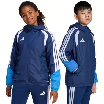 adidas Tiro 26 Competition allweatherjack kinderen Team Navy Blue/wit 164cm