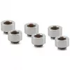 Thermal Grizzly DeltaMate verlengfitting - MF10, glanzend nikkel, 6-pack