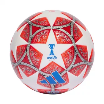 adidas dames UCL 25/26 Final League voetbal maat 4 wit/rood JW1326