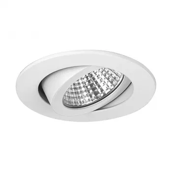 BRUMBERG SEVEN ronde inbouw-LED-spot 7W 2700K warmwit 600lm wit kantelbaar