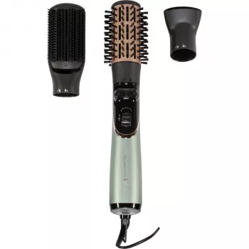 Remington AS 5860 Botanicals hetelucht-styler met ionenverzorging, 1200 W, 50mm gemengde borstel, concentratordop, volume-opzetstuk voor de aanzet, koudeluchtstoot, geavanceerde keramische coating met aloë vera, jojoba & rozen-extract, zwart