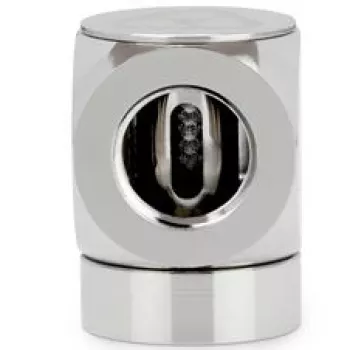 Thermal Grizzly DeltaMate Rotary 90° adapter G1/4 inch naar G1/4 inch, glanzend nikkel