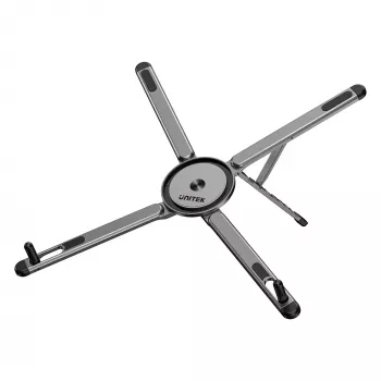 UNITEK Mag-Fold opvouwbare magneetstandaard voor telefoon, tablet en laptop met statieffunctie, Space Grey