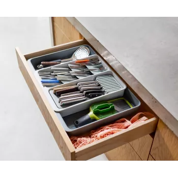 Joseph Joseph DrawerStore uitschuifbare bestekorganizer, grijs