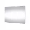 Badkamerkast Domoleti SV 90DL-2 wit hoogglans met keramische wasbak, 2 soft-close laden