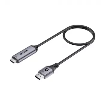 UNITEK DisplayPort 1.4 naar HDMI 2.1 actieve kabel 8K@60Hz HDR DSC 1,8m