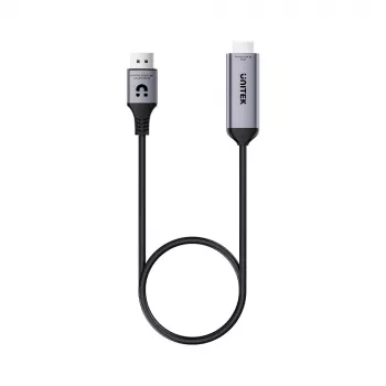 UNITEK DisplayPort 1.4 naar HDMI 2.1 actieve kabel 8K@60Hz HDR DSC 1,8m