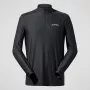 Berghaus 24/7 Tech Tee LS HZ Jet Black heren langarm-halfzip-top