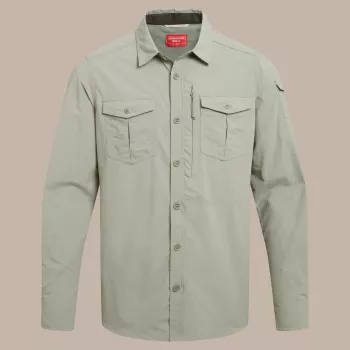 Craghoppers NosiLife Adventure LS Shirt III - heren-reishemd, Bay Leaf, medium