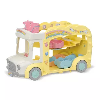 Sylvanian Families avontuur kleuterbus regenboog