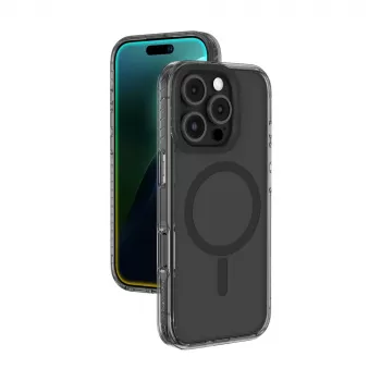 AMAZINGTHING Titan Pro Mag Case siliconenhoes met magneetring voor iPhone 16 Pro Max - zwart