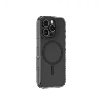 AMAZINGTHING Titan Pro Mag Case siliconenhoes met magneetring voor iPhone 16 Pro Max - zwart