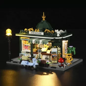 LUMIBRICKS F9023 vrijstaande tijdschriftenhouder van staal, zwart gepoedercoat, enkel vak
