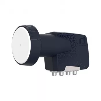 Inverto Quad Premium universele LNB converter - 4 uitgangen, 0,2 dB ruisgetal, 40 mm feedhorn, zwart