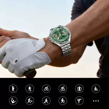 JOYROOM Venture Series JR-FV2 Pro AMOLED 1,43 inch 5 ATM smartwatch met Bluetooth-gesprekken - zilver