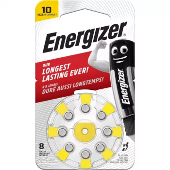 Energizer 10 (PR70) zink-lucht gehoorapparaatbatterijen, 1,45 V, 8-pack