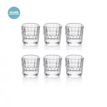 Guzzini Vanity Glass Set met 6 Shotglaasjes, Helder (13140500)