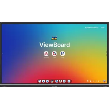ViewSonic ViewBoard IFP8651-3C 86 inch 4K UHD interactief touchdisplay met Android 14, 8GB RAM, 128GB opslag, 40-punts touch, 9H glas, Wi-Fi 6