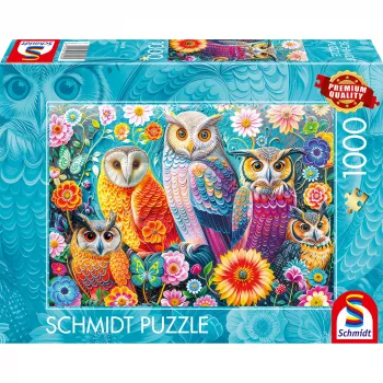 Schmidt Spiele uilen en bloemen 1000 stukjes puzzel