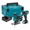 Makita CLX252SAJ 12V max CXT accu-combiset met boorschroefmachine DF333D, slagschroevendraaier TD110D, 2x 2,0Ah accu's, oplader en Makpac-koffer