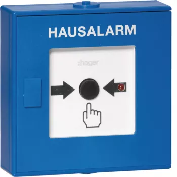 Hager RFM200D draadloze drukknop-alarmzender voor Beka alarmsysteem, wit