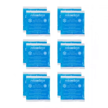 Relaxdays Square koelpads blauw 14 x 13 cm, 12-pack