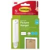 3M Command ophanghaak voor zaagtandophanging, 1 haak + 2 strips, wit (7100336642)
