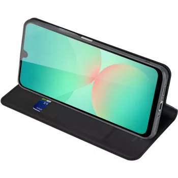 Nevox Vario Series boekhoes voor Samsung Galaxy A27 5G – zwarte PU-lederen portemonneehoes met kaartvakken, bankbiljetvak en standfunctie