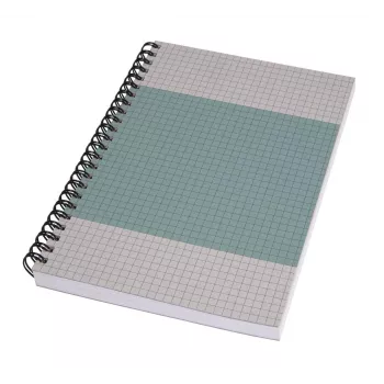 SIGEL SN600 Quicknote spiraalnotitieboek, A5, geruit, softcover, blauw/grijs, 160 pagina's