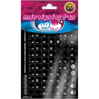Kolm Lõvi Minipicto Ests, toetsenbordstickers (KB-UNI-EE01-BLK)