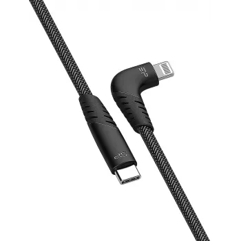 Silicon Power Boost Link Nylon LK50CL USB-C naar Lightning-kabel, 1 m, grijs