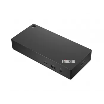 Lenovo ThinkPad Universal USB-C Dock 40AY0090EU - ondersteuning voor 3x 4K-displays, 100W Power Delivery, 10 poorten, zwart
