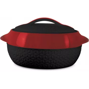Milton Matrix 5L thermische stoofpan, zwart/rood (MT-9584)