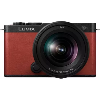 Panasonic Lumix DC-S9 spiegelloze full-frame camera met Lumix S 20-60mm f/3.5-5.6 objectief, crimson red (DC-S9KE-R)