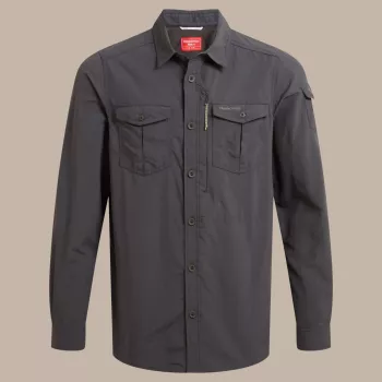 Craghoppers NosiLife Adventure LS shirt III - zwart peper - L
