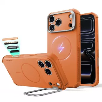 ESR Cyber Tough Kickstand MagSafe hoes voor iPhone 17 Pro / 18 Pro - oranje