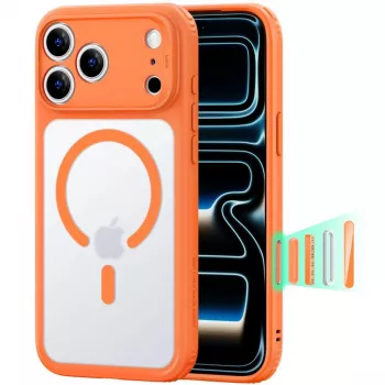 ESR Classic Hybrid MagSafe hoesje voor iPhone 17 Pro Max / 18 Pro Max - mat oranje