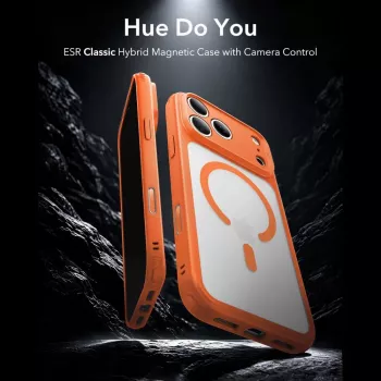 ESR Classic Hybrid MagSafe hoesje voor iPhone 17 Pro Max / 18 Pro Max - mat oranje
