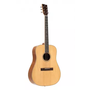 Stagg SA45 D-LW dreadnought akoestische gitaar – naturel sparrenhouten bovenblad met linde achter- en zijkanten