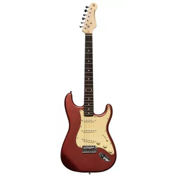 Stagg SES-30 CAR elektrische gitaar - Candy Apple Red
